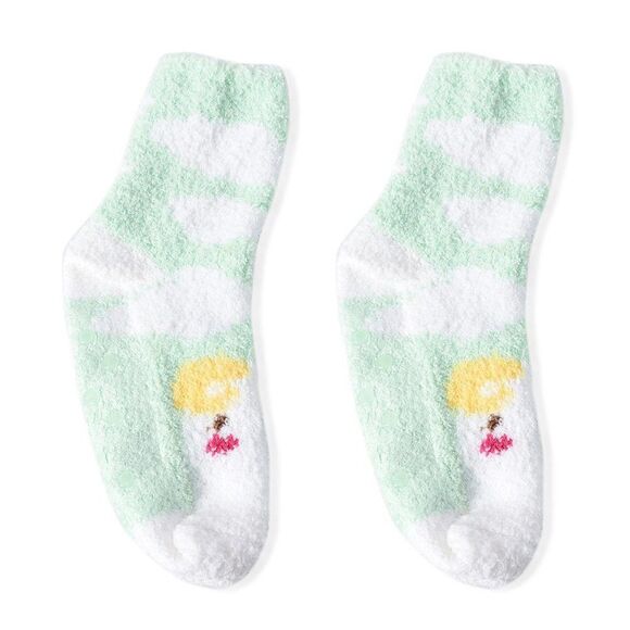 Animal Pattern Jacquard Plush Anti-Skid Socks - Picture 3 of 6